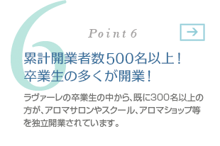 卒業生の多くが開業