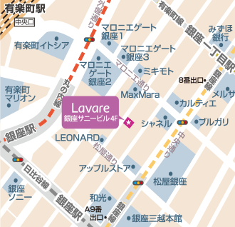 銀座校の地図