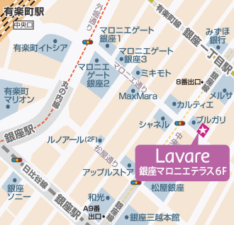 銀座校の地図