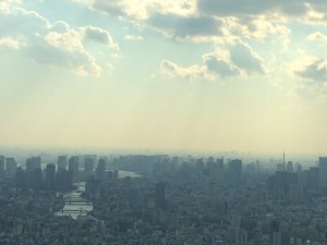 スカイツリー　銀座　眺め　がんばる